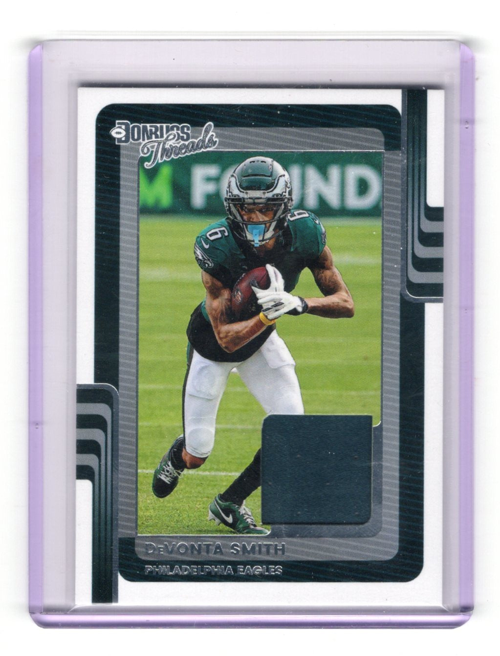2025 Donruss DeVonta Smith Card Donruss Threads MEM Philadelphia Eagles
