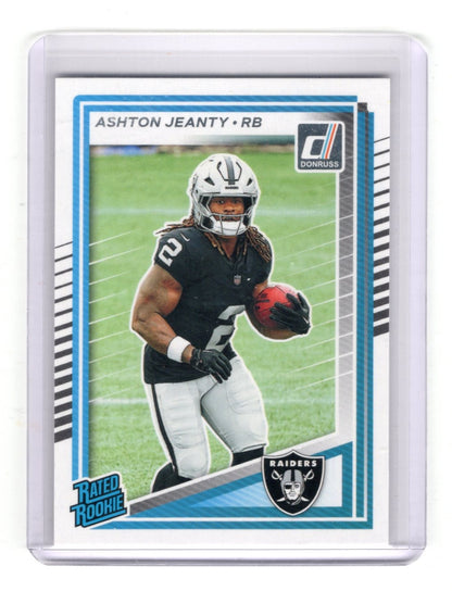 2025 Donruss Ashton Jeanty Card RC Las Vegas Raiders