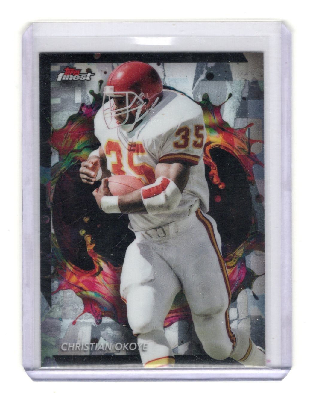 2024 Finest Christian Okoye Card Kansas City Chiefs