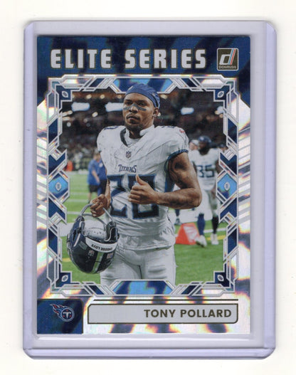 2025 Donruss Tony Pollard Card Elite Series Tennessee Titans
