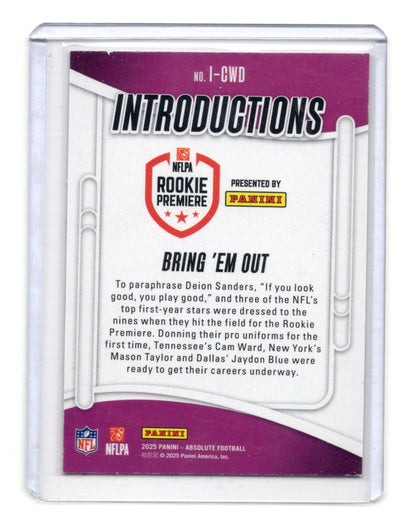 2025 Panini Absolute Bring 'Em Out Card Introductions multiple