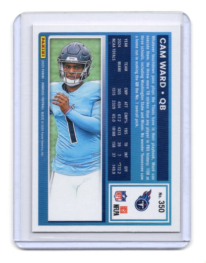 2025 Donruss Cam Ward Card Press Proofs Red RC Tennessee Titans