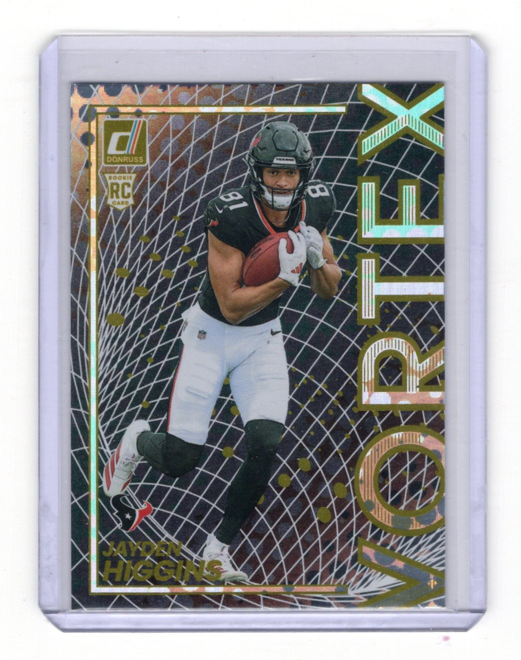 2025 Donruss Jayden Higgins Card Vortex Houston Texans