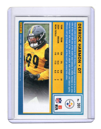 2025 Donruss Derrick Harmon Card Press Proofs Purple RC Pittsburgh Steelers