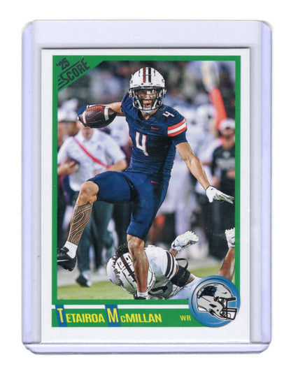 2025 Score Tetairoa McMillan Card Anniversary Rookies Orange Carolina Panthers