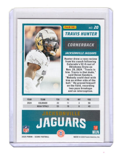 2025 Score-A-Treat Travis Hunter Card RC Jacksonville Jaguars