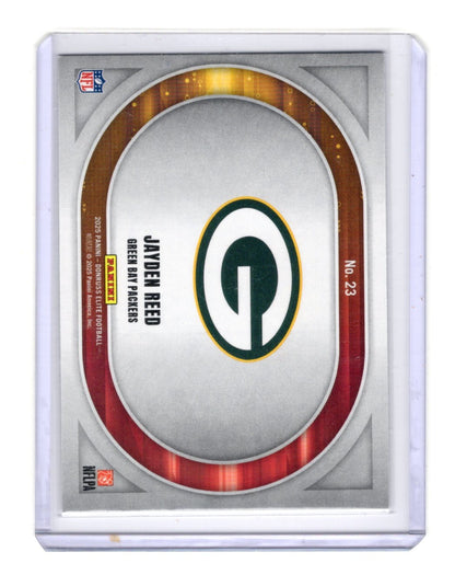 2025 Donruss Elite Jayden Reed Card Full Throttle Green Green Bay Packers