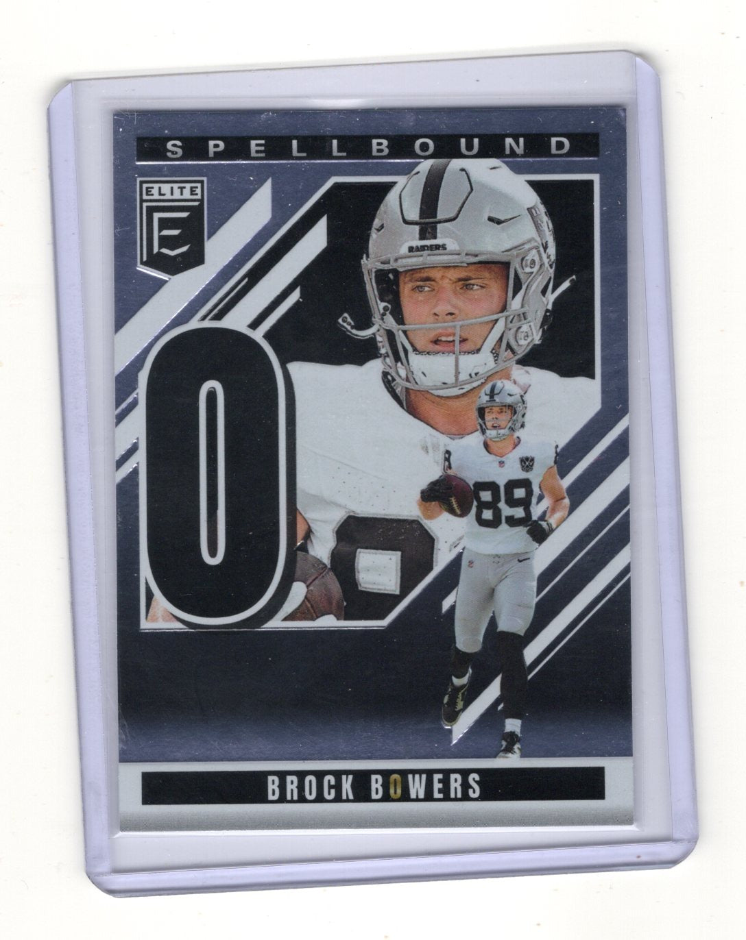 2025 Donruss Elite Brock Bowers Card Spellbound Retail Las Vegas Raiders