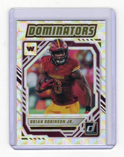 2025 Donruss Brian Robinson Jr. Card Dominators Washington Commanders