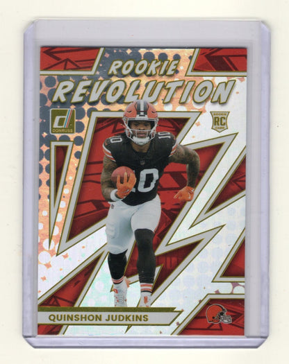 2025 Donruss Quinshon Judkins Card Rookie Revolution Cleveland Browns