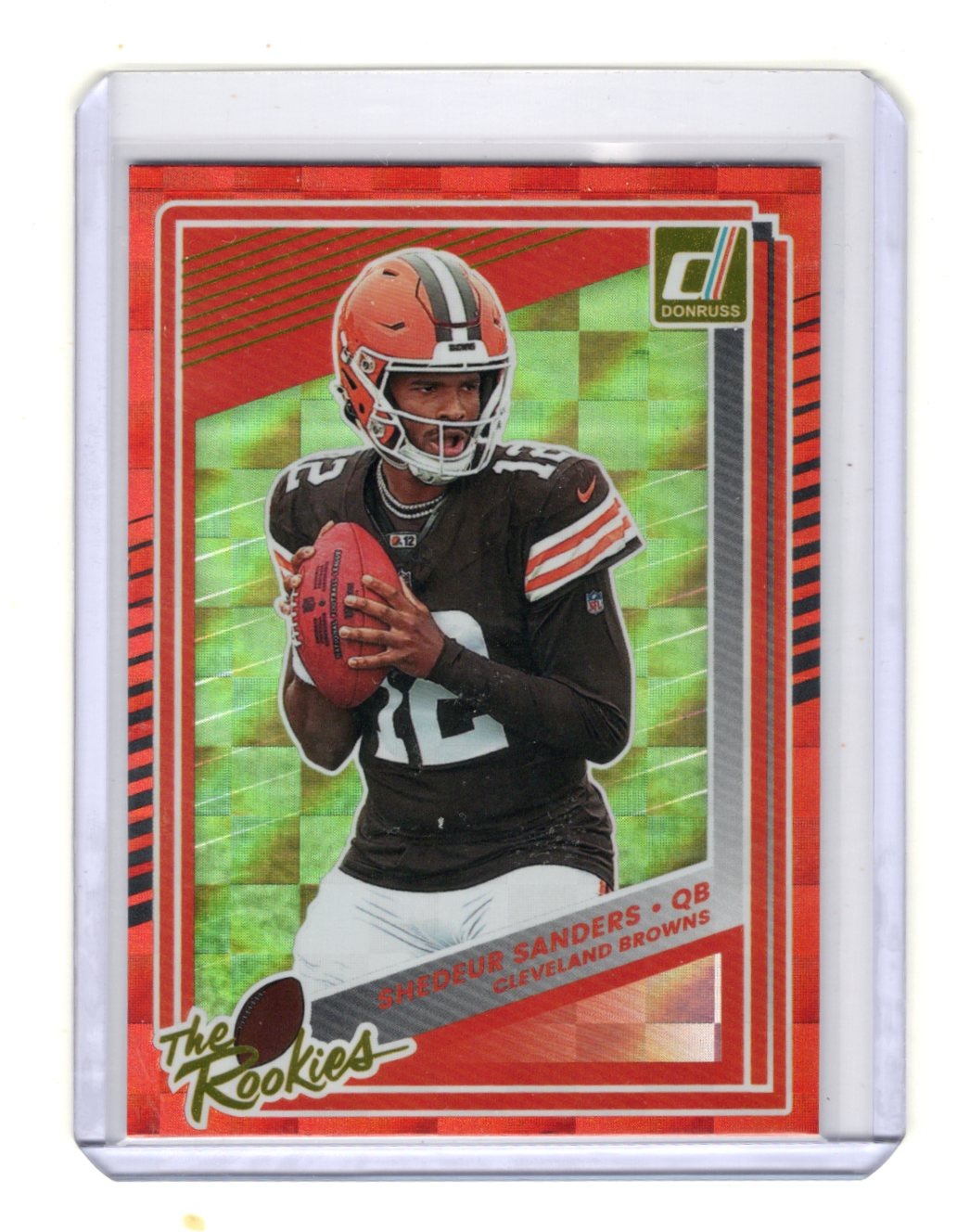 2025 Donruss Shedeur Sanders Card The Rookies Cleveland Browns