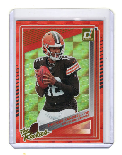 2025 Donruss Shedeur Sanders Card The Rookies Cleveland Browns