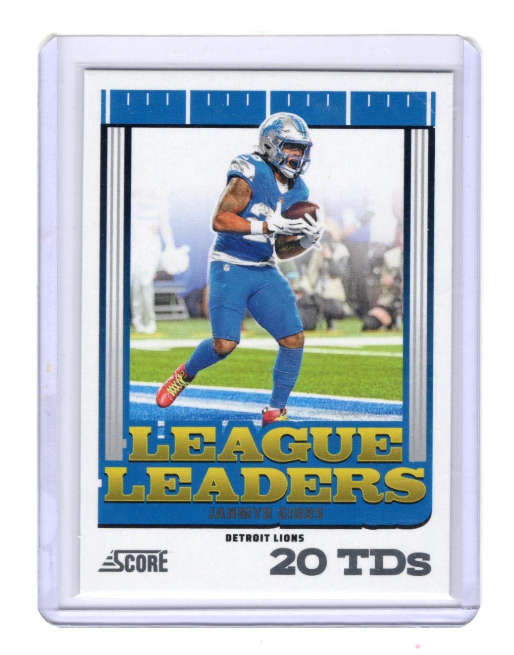 2025 Score Jahmyr Gibbs Card League Leaders Detroit Lions