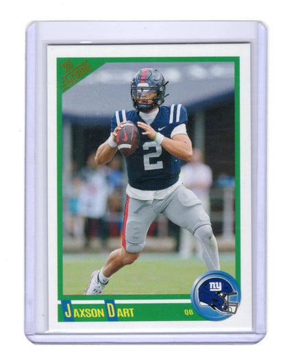 2025 Score Jaxson Dart Card Anniversary Rookies Red New York Giants