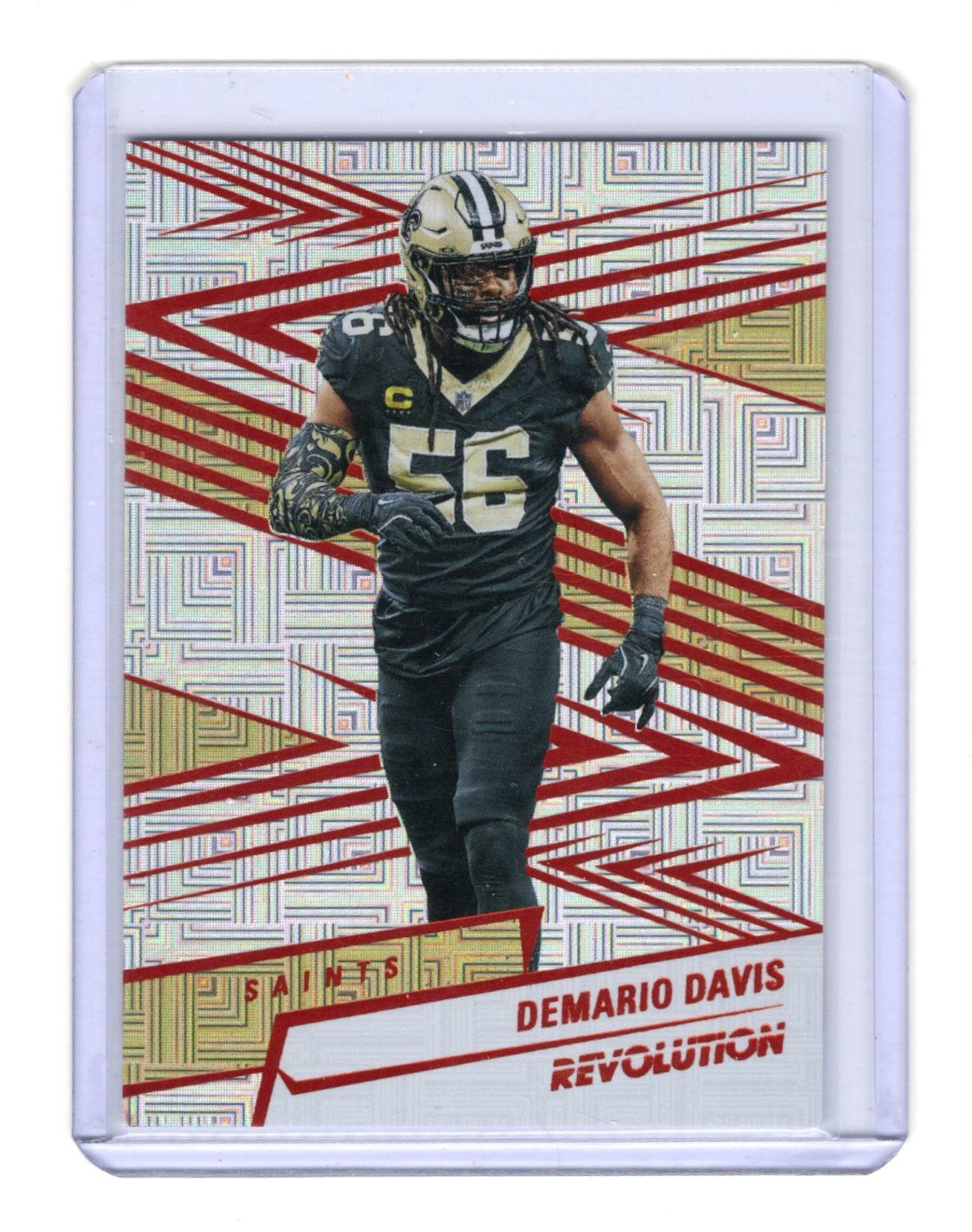 2025 Panini Revolution Demario Davis Card Orange Levels SN New Orleans Saints