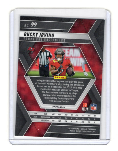 2025 Panini Mosaic Bucky Irving Card Mosaic Green Tampa Bay Buccaneers