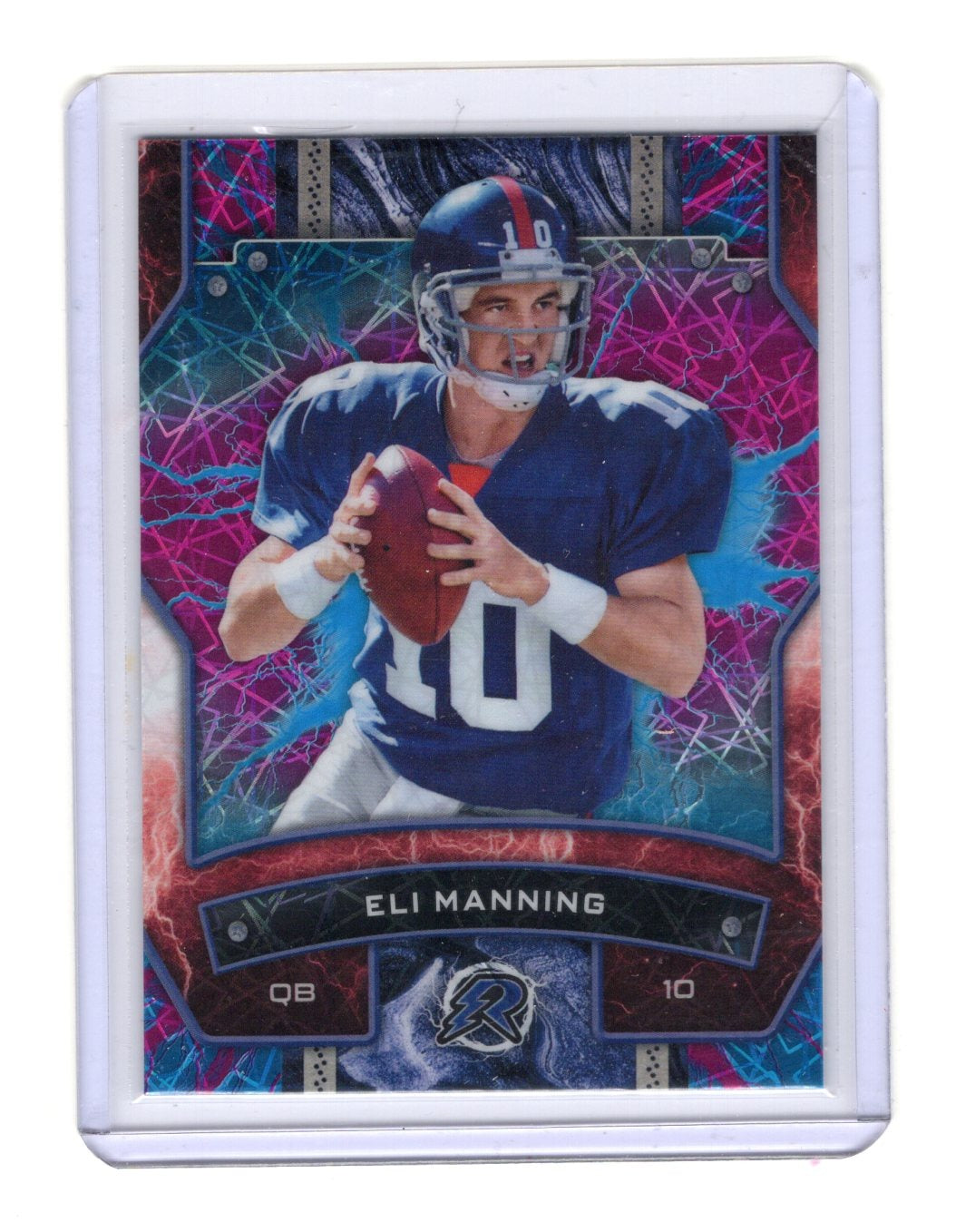 2024 Topps Resurgence Eli Manning Card Sky Blue & Pink Shock New York Giants