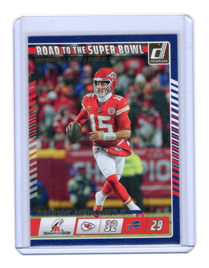 2025 Donruss Patrick Mahomes II Road to the Super Bowl Conference Championship