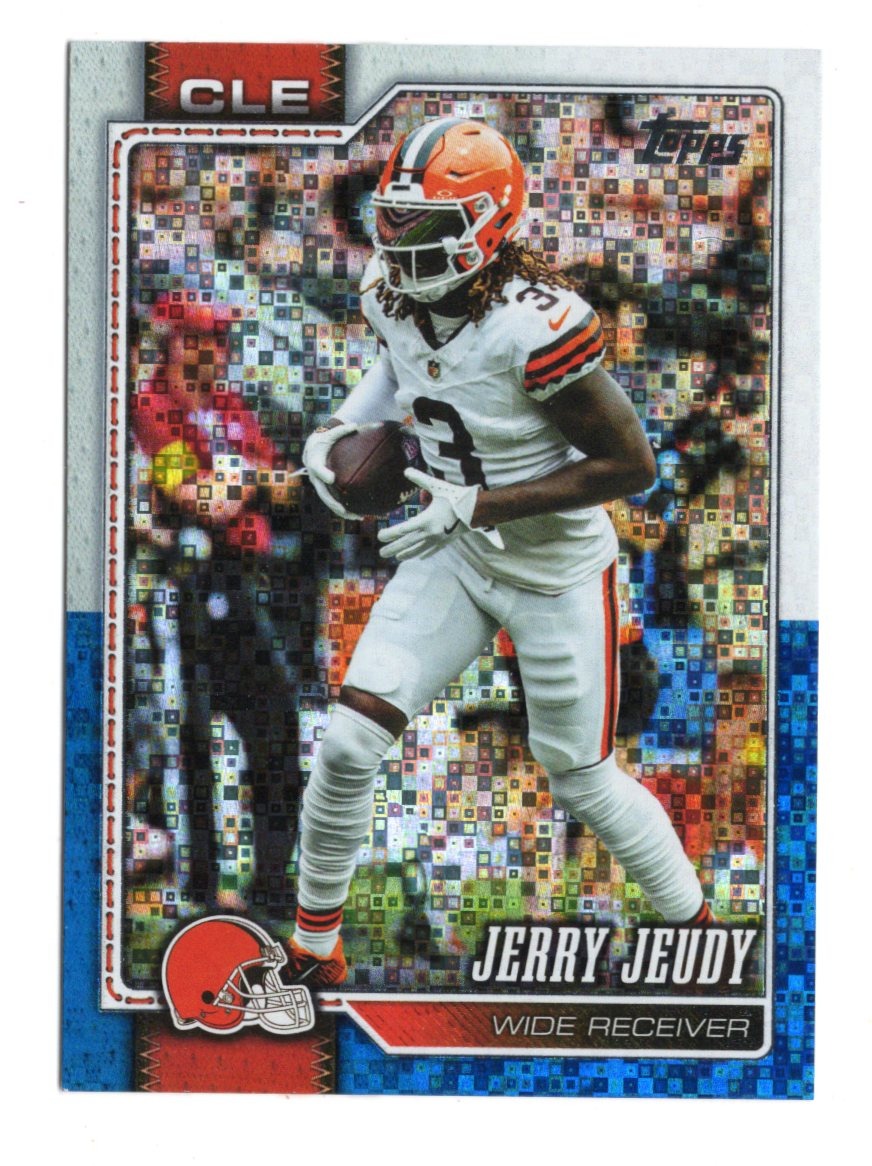 2026 Topps Flagship Jerry Jeudy Card White & Blue Cleveland Browns