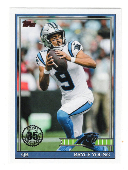 2026 Topps Flagship Bryce Young 1991 Topps Football 35th Anniversary Panthers