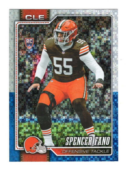 2026 Topps Flagship Spencer Fano Card White & Blue Cleveland Browns