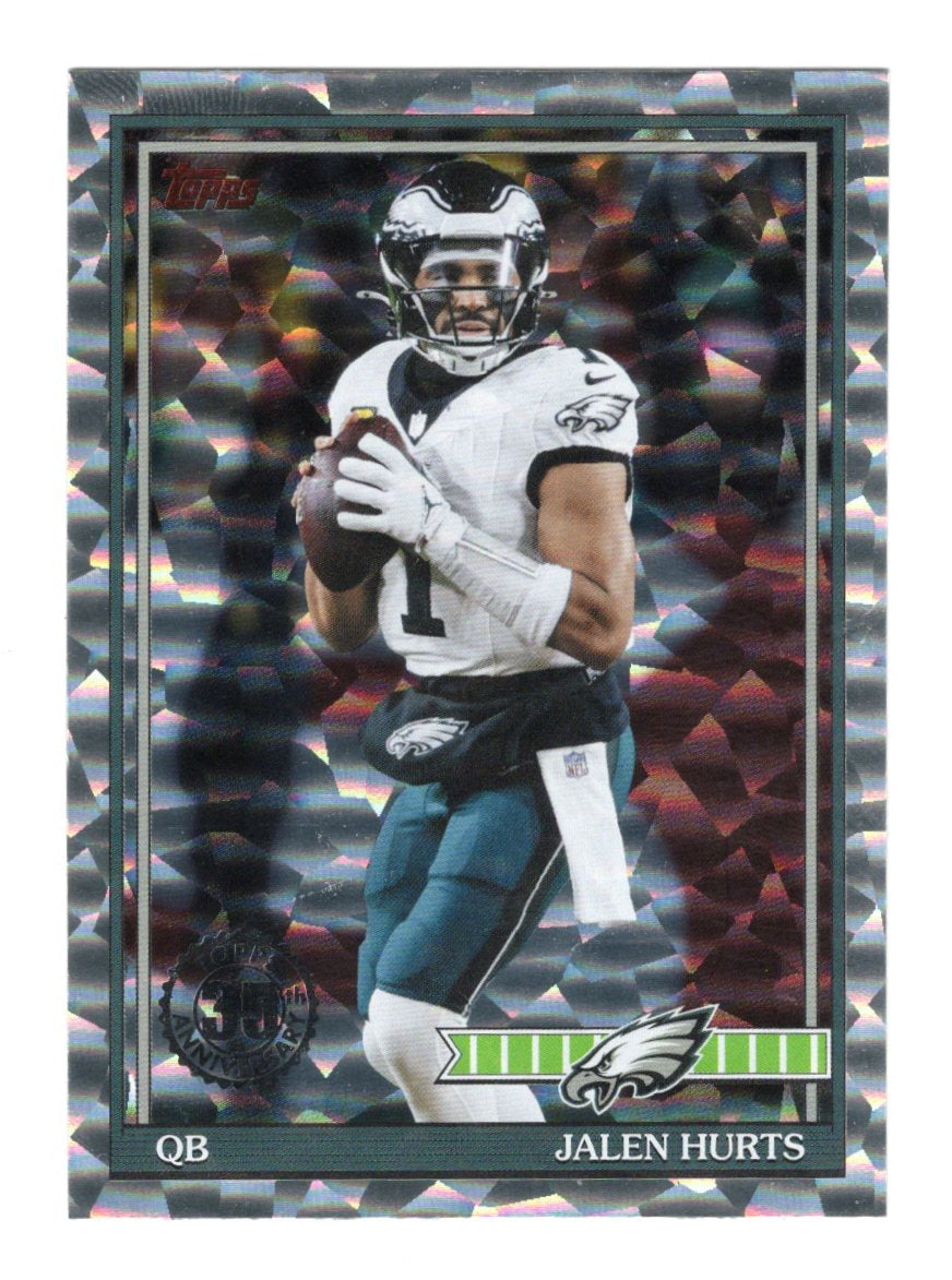 2026 Topps Flagship Jalen Hurt 1991 Topps Football 35th Anniversary Crackle