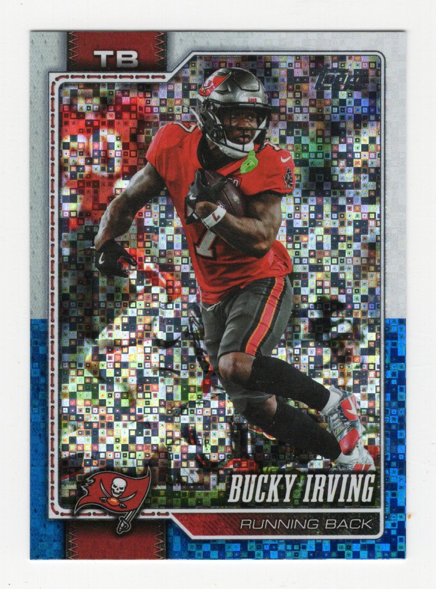 2026 Topps Flagship Bucky Irving Card White & Blue Tampa Bay Buccaneers
