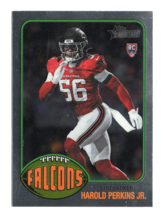 2026 Topps Heritage Football Harold Perkins Jr RC Chrome