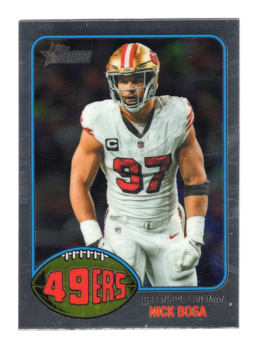 2026 Topps Heritage Football Nick Bosa Chrome 49ers