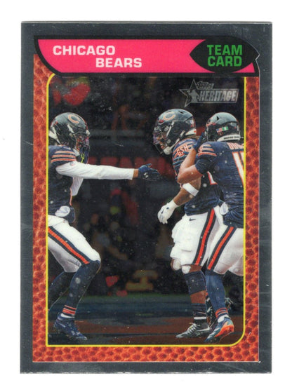 2026 Topps Heritage Football Chicago Bears Team Card Chrome