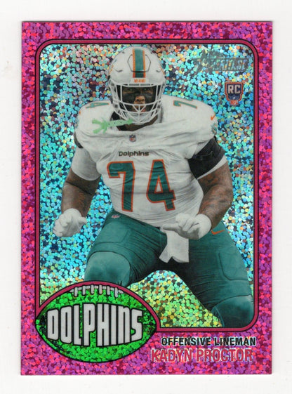 2026 Topps Heritage Football Kadyn Proctor RC Pink Sparkle
