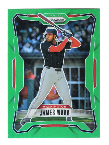 2026 Panini Prizm James Wood Card Green Prizm Washington Nationals
