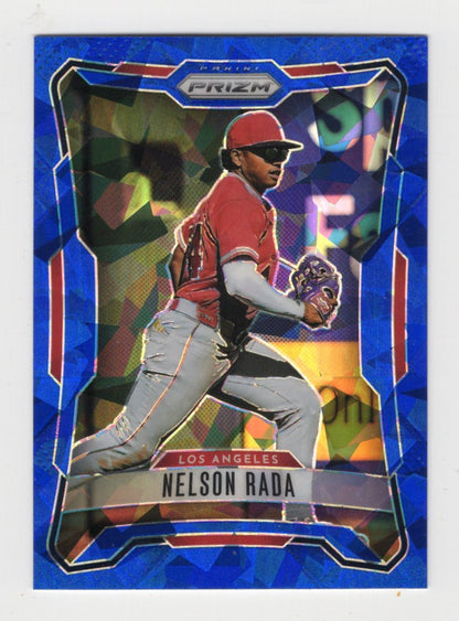2026 Panini Prizm Nelson Rada Card Blue Ice Prizm Los Angeles Angels