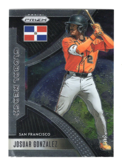 2026 Panini Prizm Josuar Gonzalez Card Global Reach San Francisco Giants