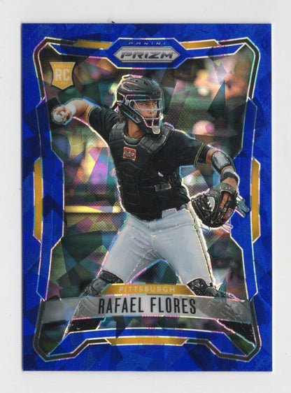 2026 Panini Prizm Rafael Flores Card Blue Ice Prizm Pittsburgh Pirates