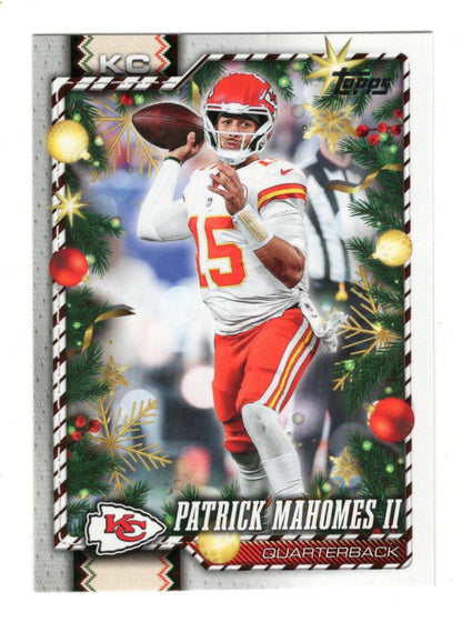2026 Topps Holiday Football Patrick Mahomes II