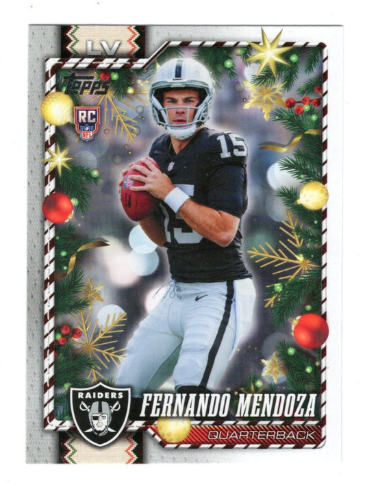 2026 Topps Holiday Football Fernando Mendoza RC