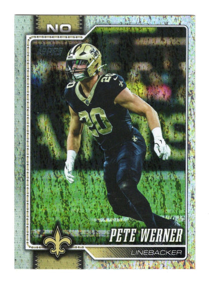 2026 Topps Flagship Pete Werner Card Sandglitter New Orleans Saints