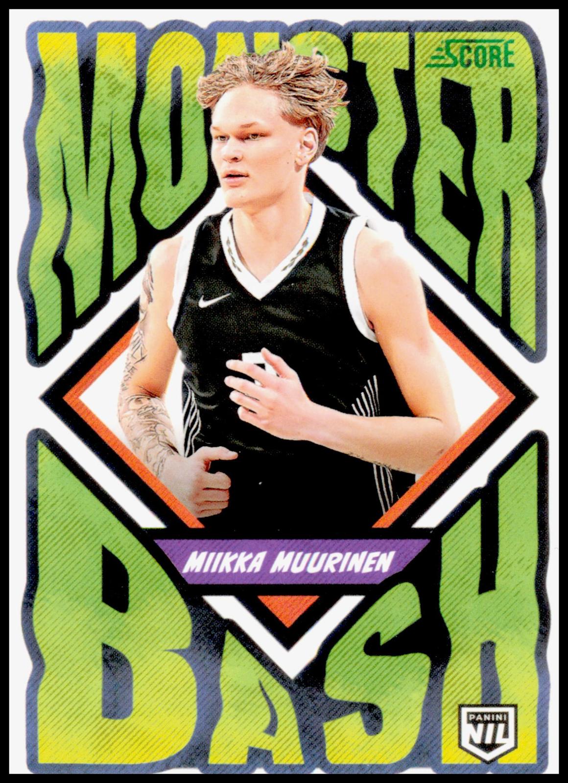 2026 Panini Score A Treat Miikka Muurinen Monster Bash NIL Basketball Prospect