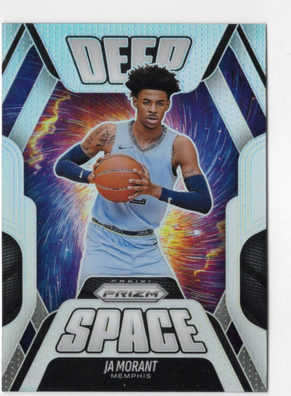 2025-26 Panini Prizm Ja Morant Card Deep Space Prizm Silver Memphis Grizzlies
