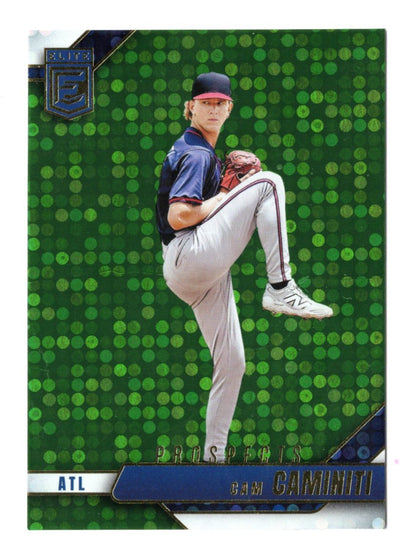 2026 Donruss Elite Cam Caminiti #153 Elite Prospects Green Disco Atlanta Braves