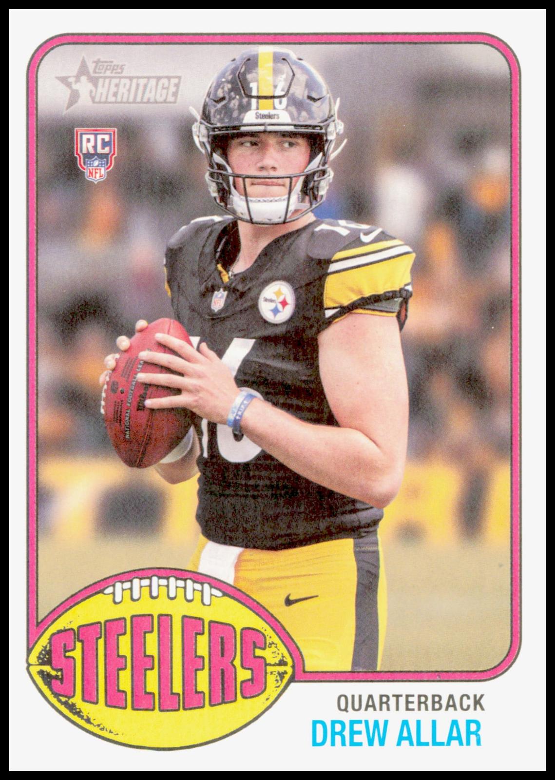 2026 Topps Heritage Drew Allar Card RC Pittsburgh Steelers