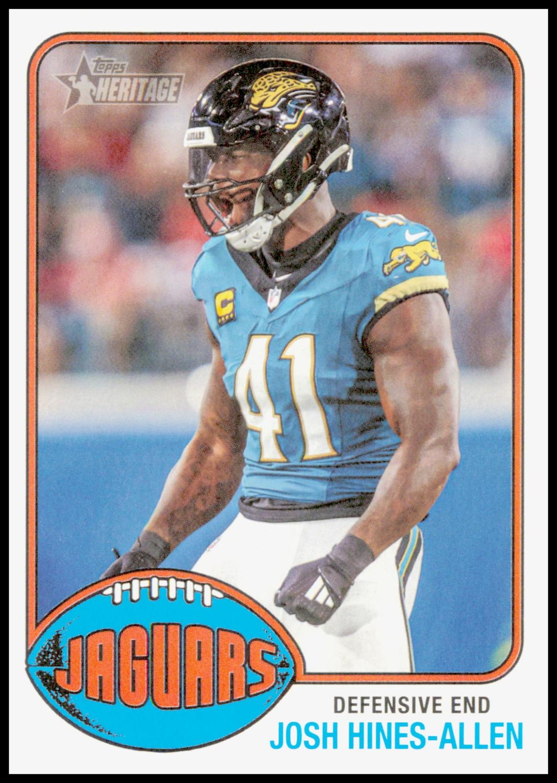 2026 Topps Heritage Josh Hines-Allen Card Jacksonville Jaguars