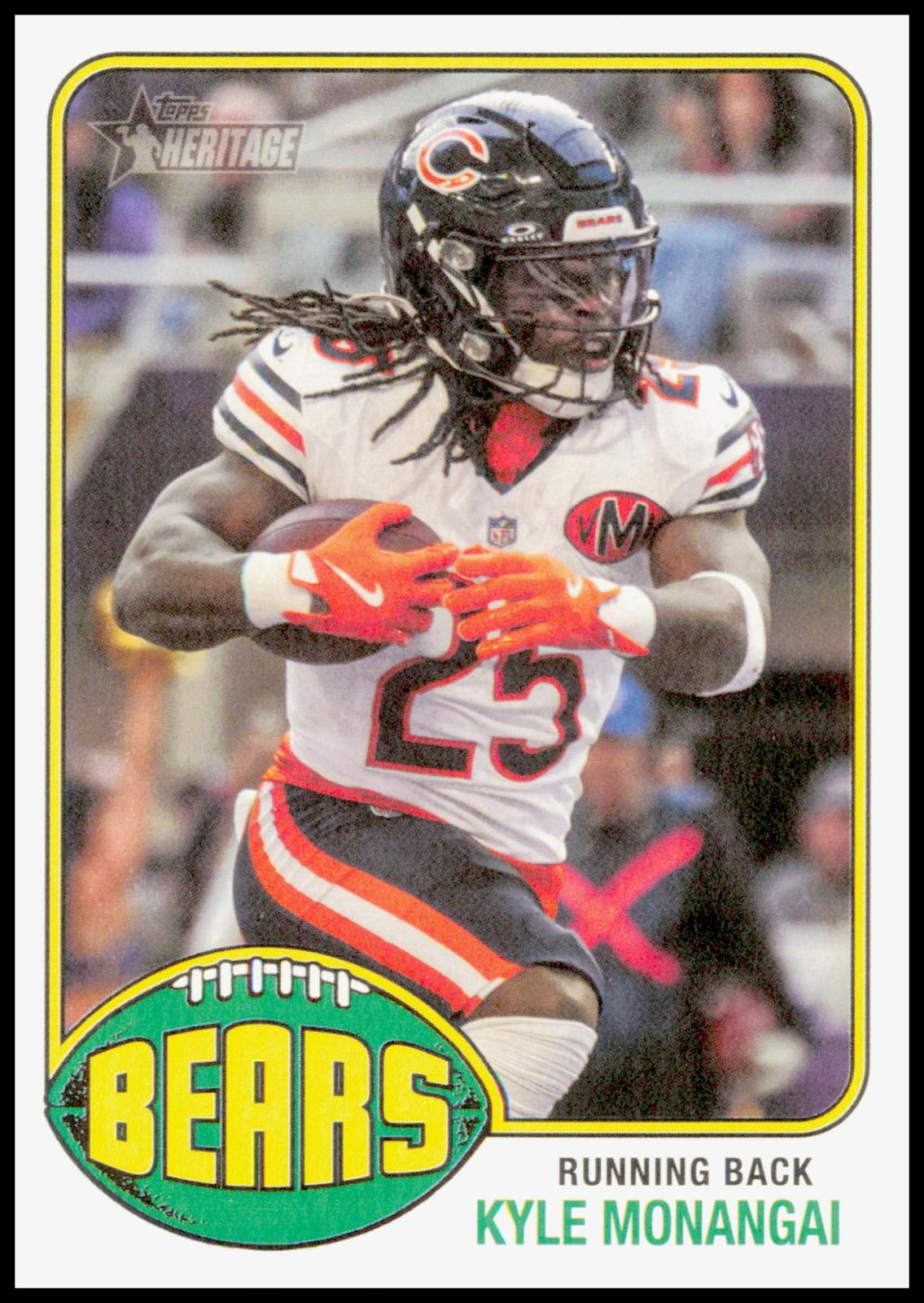 2026 Topps Heritage Kyle Monangai Card Chicago Bears