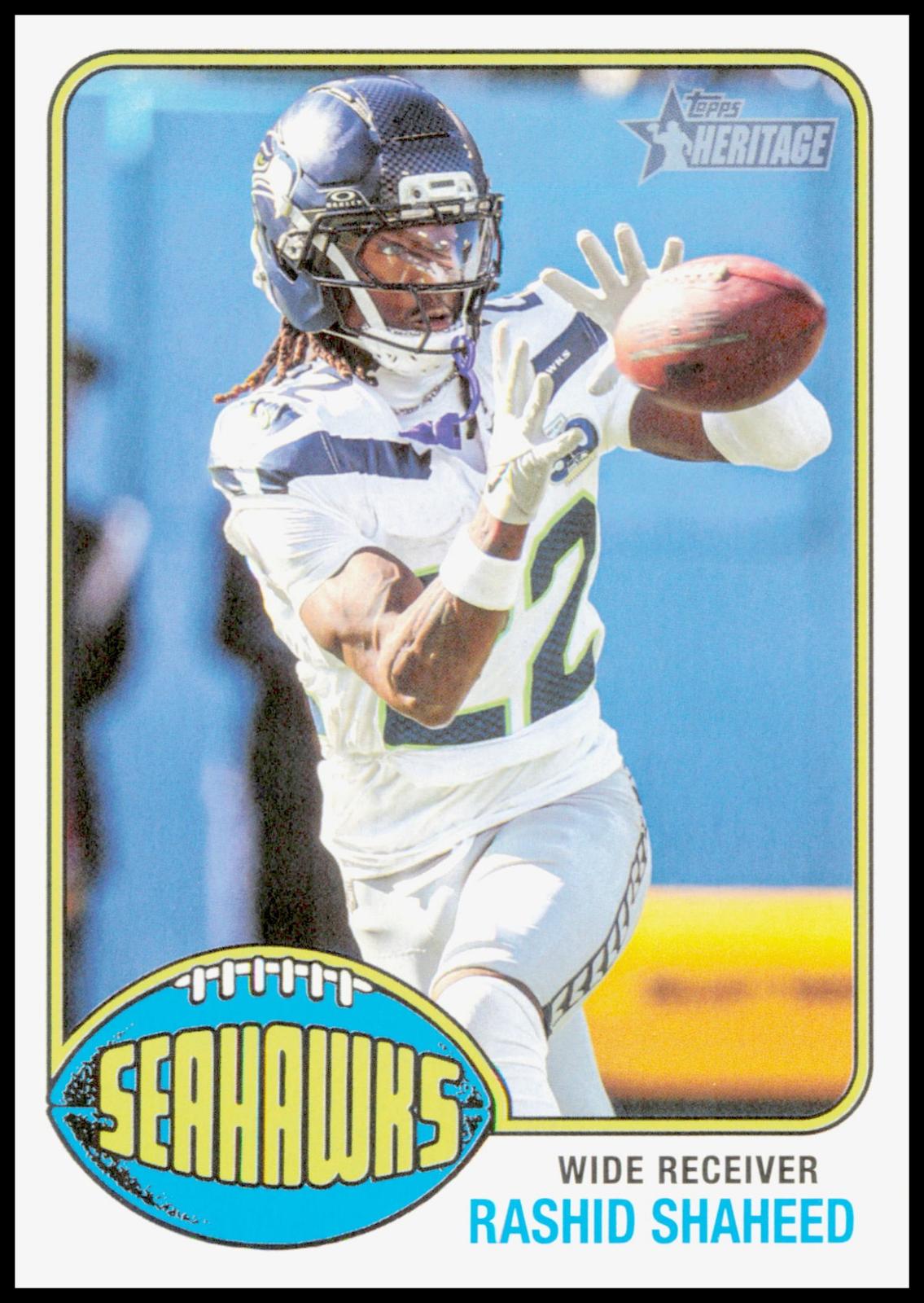 2026 Topps Heritage Rashid Shaheed Card Seattle Seahawks