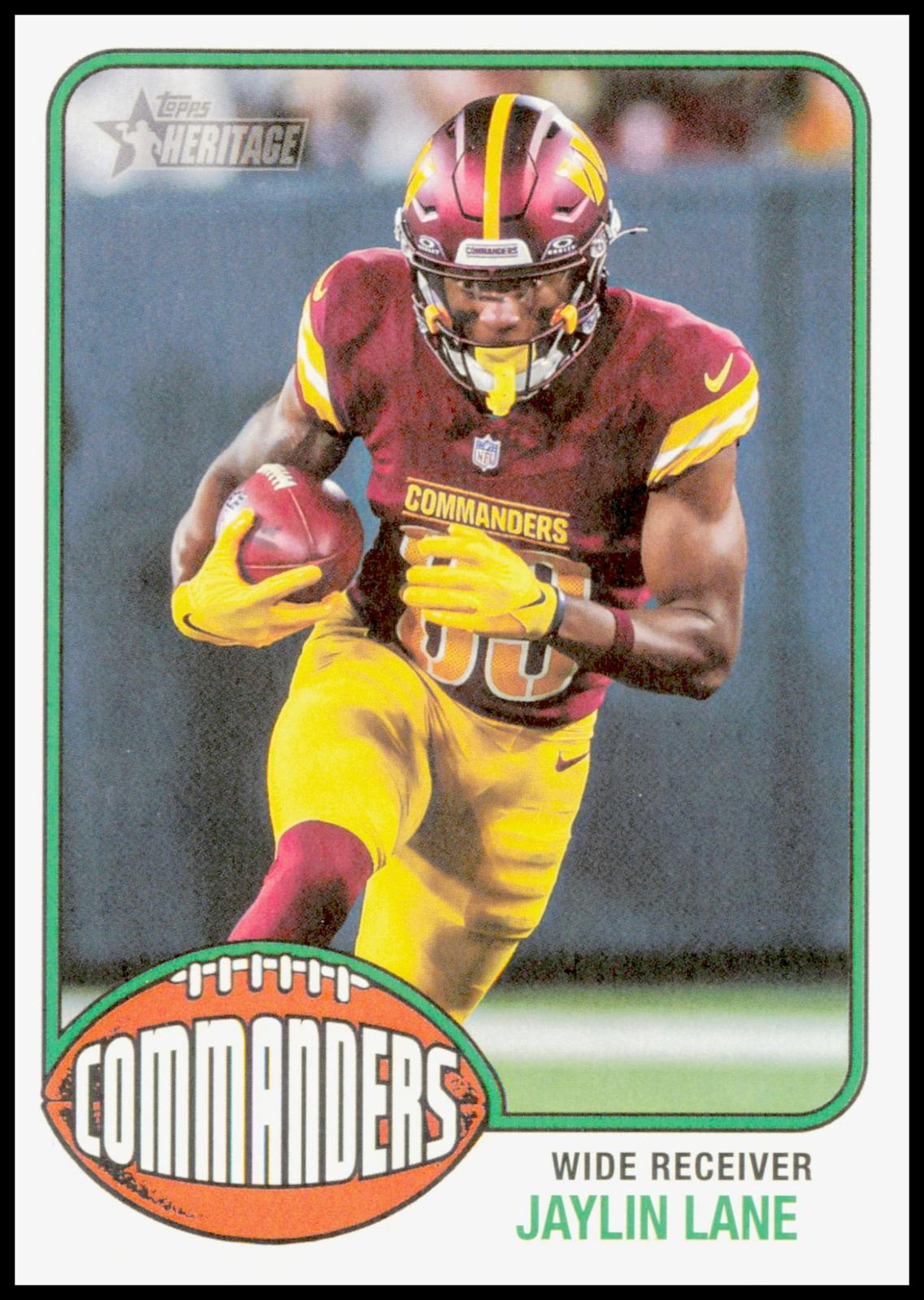 2026 Topps Heritage Jaylin Lane Card Washington Commanders