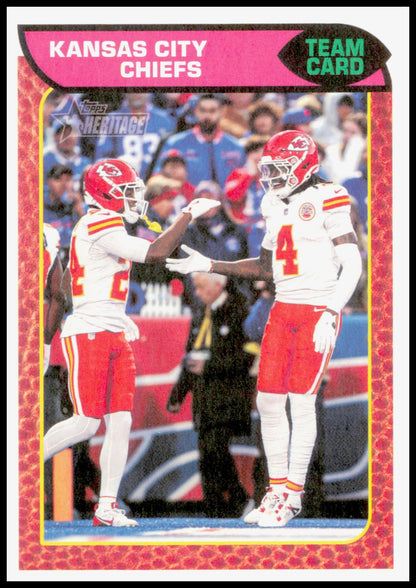 2026 Topps Heritage Kansas City Chiefs Card Kansas City Chiefs