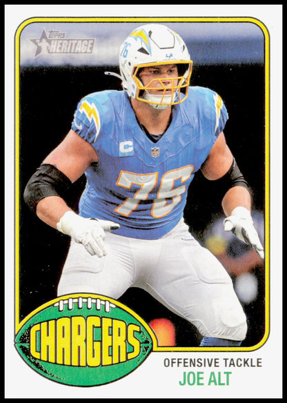 2026 Topps Heritage Joe Alt Card Los Angeles Chargers
