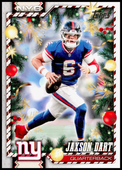 2026 Topps Holiday Jaxson Dart Card New York Giants