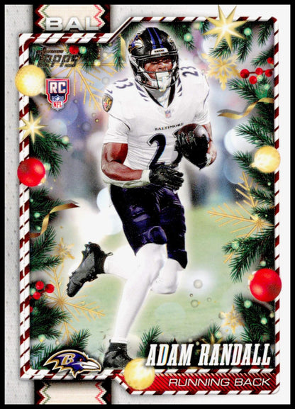 2026 Topps Holiday Adam Randall Card RC Baltimore Ravens